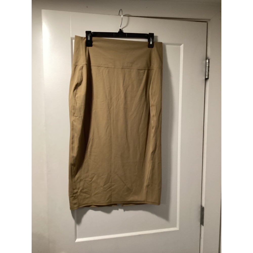 Lululemon Align High-Rise Midi Skirt Tan Khaki‎ Nulu Size 14 LW8AHOS